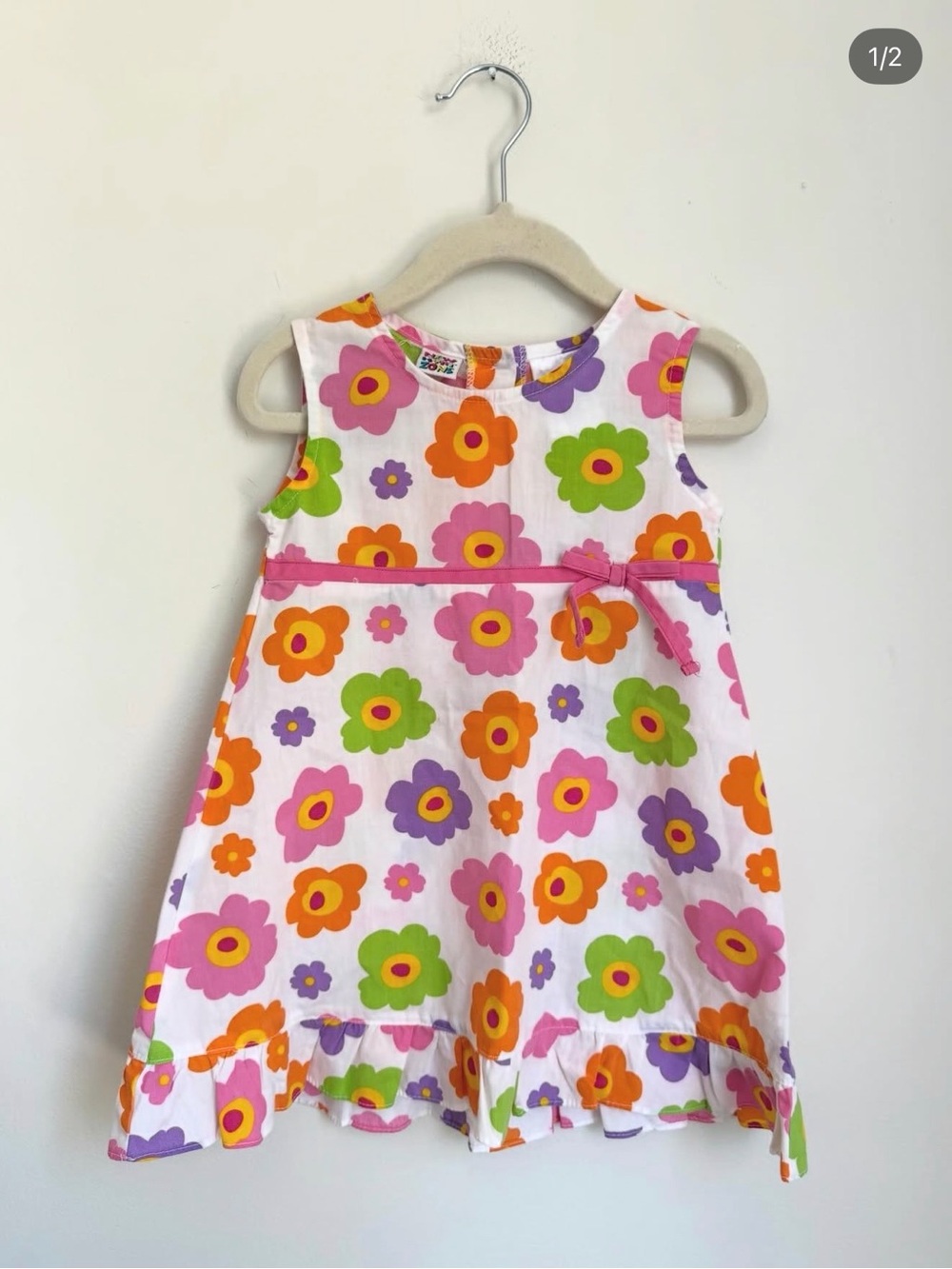 Vintage New Horizons Retro Floral Sundress (Size 2T)